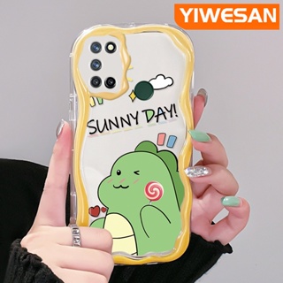 เคสโทรศัพท์มือถือ ซิลิโคนนุ่ม ใส กันกระแทก ลายการ์ตูนไดโนเสาร์น่ารัก สําหรับ Realme 7 Pro 7i C17 Narzo 20 Pro