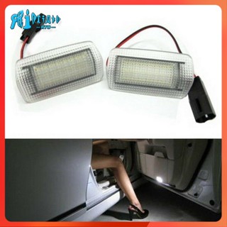 Rto โคมไฟ Led ติดประตูรถยนต์ สีขาว สําหรับ Toyota Wish Prius Camry Alphard Estima Lexus IS250 RX350 Land Cruiser 200 2 ชิ้น