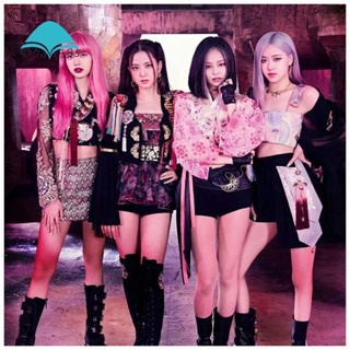 ภาพจิตรกรรมปักครอสติส ติดประดับเพชร ลาย BLACKPINK สําหรับตกแต่งบ้าน DIY