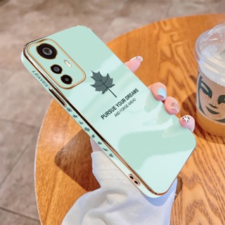 เคสโทรศัพท์มือถือแบบนิ่ม TPU กันกระแทก ลายใบไม้ สีเทา เรียบง่าย หรูหรา สําหรับ Xiaomi Mi 13 Pro 12 Lite 12T Pro 11T 11 Lite 5G NE