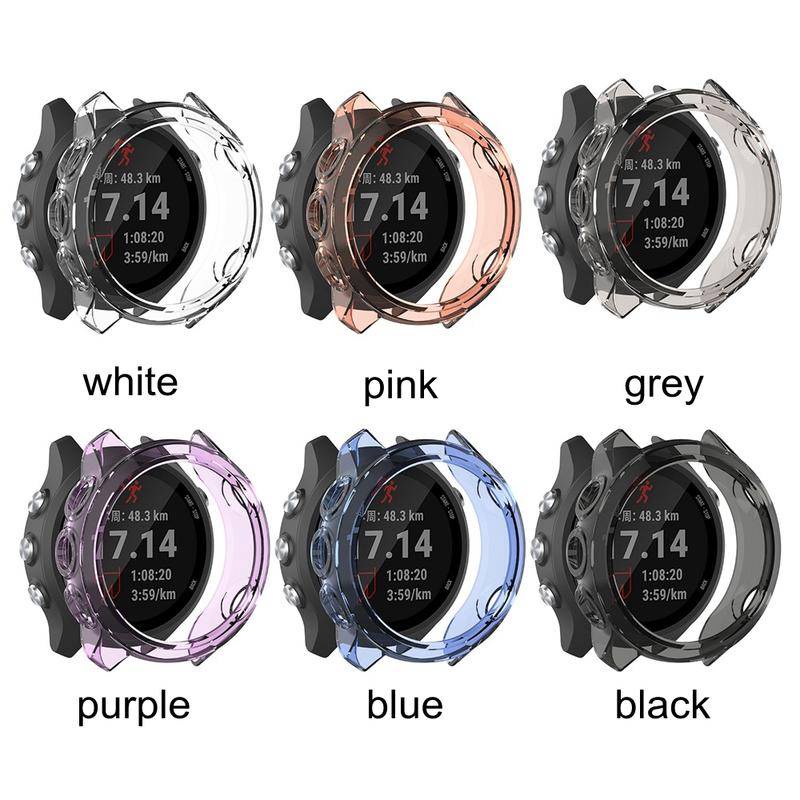 สําหรับผู้เบิกทาง Garmin 245/245M กรณีฝาครอบป้องกัน Soft TPU กรอบขอบ Shell Protector กันชน