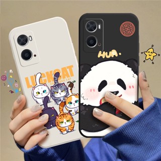 เคสโทรศัพท์มือถือแบบนิ่ม TPU ลายการ์ตูนแมว สําหรับ OPPO A76 OPPO A96 C_A8