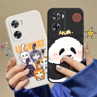 เคสโทรศัพท์มือถือแบบนิ่ม TPU ลายการ์ตูนแมว C_A8 สําหรับ OPPO A57 2022 OPPO A77 2022 OPPO A77S