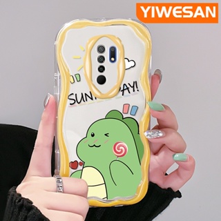 เคสโทรศัพท์มือถือ ซิลิโคนนิ่ม ใส กันกระแทก ลายการ์ตูนไดโนเสาร์น่ารัก สีครีม สําหรับ Xiaomi Redmi 10 Prime 10C 9 Prime 12C POCO C55 POCO M2