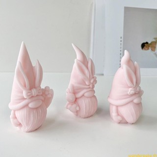 Wonder Gnome แม่พิมพ์ซิลิโคนเรซิ่น รูปคนแคระ สําหรับทําเทียนอีสเตอร์ DIY