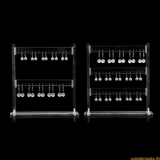 Wonder ชั้นวางเครื่องประดับ ต่างหู สร้อยคอ อะคริลิคใส 3 ชั้น