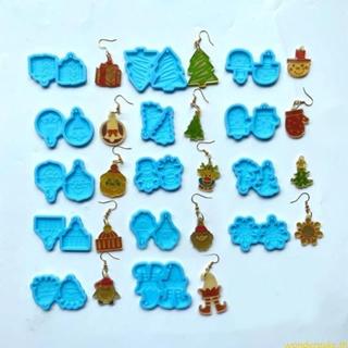 Wonder Christmas Series แม่พิมพ์เรซิ่นอีพ็อกซี่ สําหรับทําเครื่องประดับ ต่างหู DIY