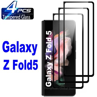 ฟิล์มกระจกนิรภัยกันรอยหน้าจอ ความละเอียดสูง สําหรับ Samsung Galaxy Samsung Z Fold 4 1-4 ชิ้น