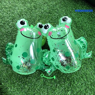 【WD】ของเล่นกบเป่าลม Pvc รูปกบ กลิตเตอร์ น้ําหนักเบา เก็บง่าย ดึงดูดสายตา