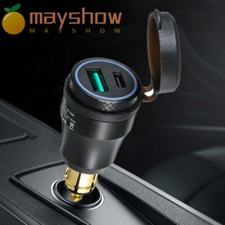 Mayshow ที่ชาร์จในรถยนต์ แบบพกพา สําหรับ BMW รถจักรยานยนต์ Ducati Quick Charge