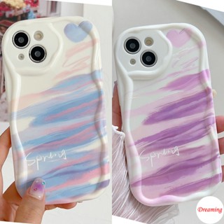 เคสโทรศัพท์มือถือ ขอบโค้ง ลายครีมย้อมสี สีฟ้า สีม่วง สําหรับ VIVO V27E V25E V23E V21E V15 V19 S1 Pro Y02S Y27 Y22S Y21S Y20S Y35