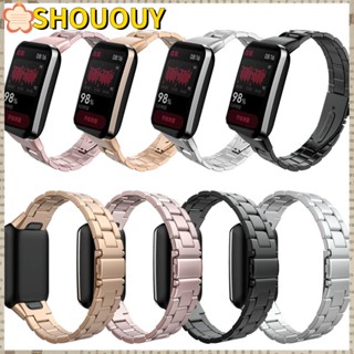 Shououy สายนาฬิกาข้อมือ สเตนเลส อุปกรณ์เสริม สําหรับ Band 7