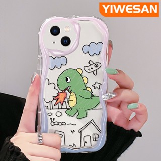 เคสโทรศัพท์มือถือ ซิลิโคนใส กันกระแทก ลายการ์ตูนมังกรน่ารัก สีสันสดใส สําหรับ iPhone 14 Pro Max 14 Plus 13 Pro Max 13 Mini