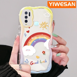 เคสโทรศัพท์มือถือ ซิลิโคนใส กันกระแทก ลายการ์ตูนสายรุ้งน่ารัก สําหรับ VIVO Y30 Y30i Y50