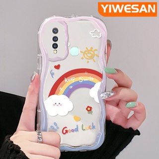 เคสโทรศัพท์มือถือ ซิลิโคนใส กันกระแทก ลายการ์ตูนสายรุ้งน่ารัก สําหรับ VIVO Y19 Y5s