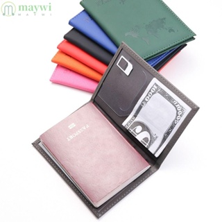 Maywi ปกหนัง PU ป้องกันหนังสือเดินทาง บัตรประชาชน