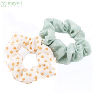 Maywi 10 ชิ้น Scrunchie แฟชั่นผู้หญิงยืดหยุ่นผมที่รัดผมเชือก