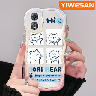 เคสโทรศัพท์มือถือ ซิลิโคนใส กันกระแทก ลายการ์ตูนหมี Bobi Bear สีสันสดใส สําหรับ OPPO A58 5G A58X 5G A78 5G A1X 5G A55 5G A98 5G F23 5G A1 5G