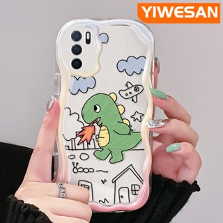 เคสโทรศัพท์มือถือ ซิลิโคนใส กันกระแทก ลายการ์ตูนมังกรน่ารัก สีสันสดใส สําหรับ OPPO A16 A16s A54s A54 A55