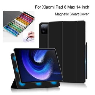 เคสแท็บเล็ต ฝาพับแม่เหล็ก พร้อมขาตั้ง สําหรับ Xiaomi Pad 6 Max 14 นิ้ว 2023 Mi Pad 6 Max 14 นิ้ว