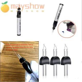 Mayshow 3 ชิ้น หัวปากกาเผาไหม้ DIY เครื่องมือทําลายเส้นละลายดินสอสี