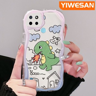 เคสโทรศัพท์มือถือ ซิลิโคนใส กันกระแทก ลายการ์ตูนมังกรน่ารัก สีสันสดใส สําหรับ Realme C21Y C25Y