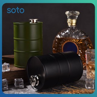 ♫ Volt Refueling Barrel Whisky Jug Oil Barrel Sufficient Capacity 304 Stainless Steel Outdoor Alcohol Bottle Jug Outdoor Drinking Needs