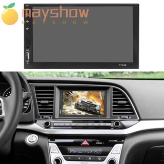 Mayshow เครื่องเล่น MP5 ภายในรถยนต์ หน้าจอ HD กล้องมองหลัง หน้าจอสัมผัส หน่วยหัวเครื่องเสียงในแดช