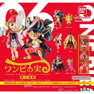 [Tongmeng] ฟิกเกอร์ One Piece Sixth Sea Battle Devil Fruit Eggshell Q Version สามมิติ