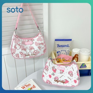 ♫ กระเป๋าสะพาย Sanrio Hello Kitty My Melody กระเป๋าถือ กระเป๋าสะพายแฟชั่น Messenger Bag ของขวัญสำหรับสาวแฟชั่น