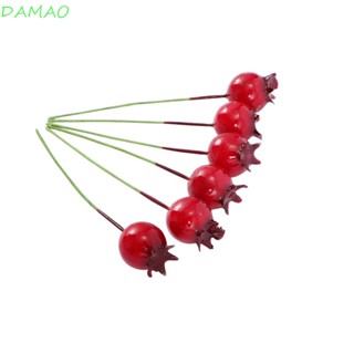 Damao ผลไม้ประดิษฐ์ พลาสติก สีแดง สําหรับตกแต่งบ้าน