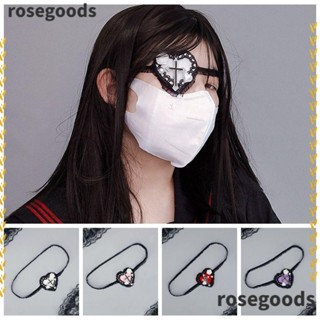 Rosegoods1 ที่ปิดตา DIY ตาเดี่ยว พร็อพโกธิค JK คอสเพลย์ เครื่องประดับ ที่คาดผม ฮาโลวีน