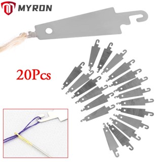 Myron 20 ชิ้น / เซต เข็มสนเข็ม DIY สเตนเลส สติตช์ อุปกรณ์เย็บผ้า