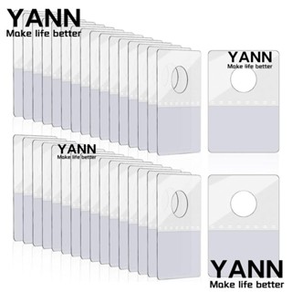 Yann1 ป้ายแท็กแขวน มีกาวในตัว ทรงกลม 1000 ชิ้น