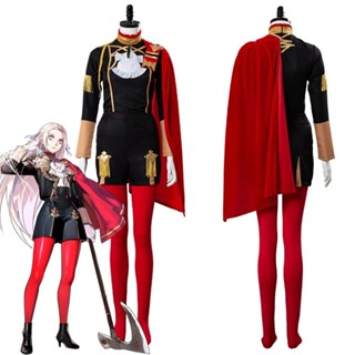 สัญลักษณ์ไฟ: ThreeHouses cos Edelgard·Von·Fresberg คอสเพลย์เกมอะนิเมะ เสื้อผ้าผู้หญิง