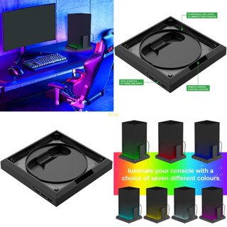 Btsg อุปกรณ์เสริมเกม ฐานขาตั้งคอนโซล พร้อมไฟ Led RGB พอร์ต USB สําหรับ XBoxSeries X S