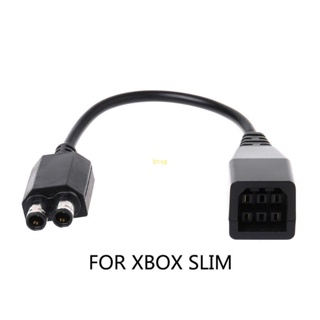 Btsg อะแดปเตอร์แปลงซ็อกเก็ต สายเคเบิลพาวเวอร์ซัพพลาย สําหรับ Xbox 360 Flat to Slim