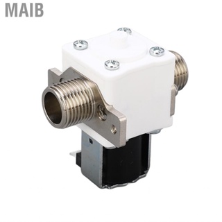 Maib Water Heater Inlet Valve G1/2in Electric Solenoid  Leakage DC12V Brass Coil Accurate Strong Sealing for Replacement