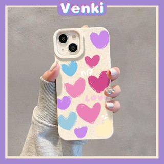 Venki - เข้ากันได้สำหรับ เคสไอโฟน เคสไอโฟน11 เคส iphone 11เป็นมิตรกับสิ่งแวดล้อมเคสสีขาวที่ย่อยสลายได้กันกระแทกป้องกันโดปามีนหัวใจสีเข้ากันได้กับ iPhone 14 Pro max 13 Pro max 12 Pro Max 11 XR XS 7 8Plus