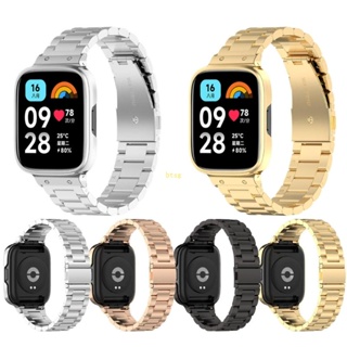 Btsg สายนาฬิกาข้อมือสเตนเลส กันน้ํา กันรอยขีดข่วน สําหรับ Watch 3 Lite Active Smartwatch