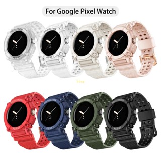 Btsg สายรัดข้อมือกีฬา สําหรับ Pixel สายรัดนุ่ม เข็มขัด Smartwatch สร้อยข้อมือระบายอากาศ