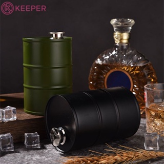 [จัดส่งใน 24 ชม.] Volt Refueling Barrel Whisky Jug Oil Barrel Stainless Steel Jug Outdoor Portable 304 Stainless Steel Jug 【keeper】