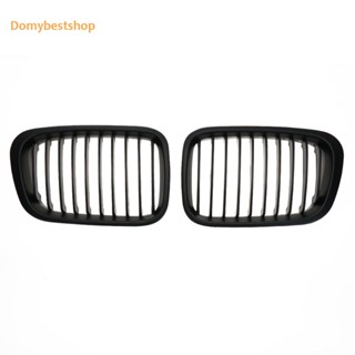 [Domybestshop.th] กระจังหน้ารถยนต์ สีดําด้าน สําหรับ BMW E46 98-01 2 ชิ้น