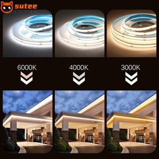 Sutee แถบไฟ Led 320 ดวง 12V 3000K 6000K ความหนาแน่นสูง มีกาวในตัว ยืดหยุ่น สําหรับตกแต่งภายในบ้าน กลางแจ้ง