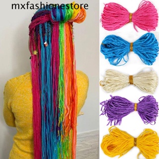 Mxfashione กล่องถักเปียสังเคราะห์ ยาว สีชมพู DIY 24 เส้น ต่อชุด สําหรับรัสเซีย