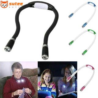 Sutee ไฟฉาย LED แฮนด์ฟรี ยืดหยุ่น สร้างสรรค์ สําหรับกลางคืน