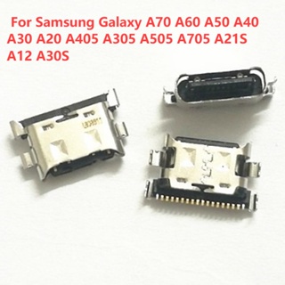 แท่นชาร์จ USB สําหรับ Samsung Galaxy A70 A60 A50 A40 A30 A20 A405 A305 A505 A705 A21S A12 A30S 5-50 ชิ้น