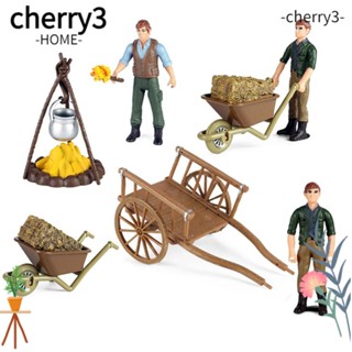 Cherry3 โมเดลคนขับ พลาสติก หลากสี สําหรับตกแต่งบ้าน