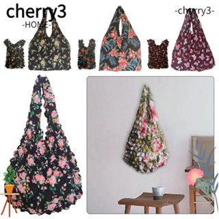 Cherry3 กระเป๋าช้อปปิ้ง อเนกประสงค์ แบบยืดหยุ่น พับได้ ใช้ซ้ําได้