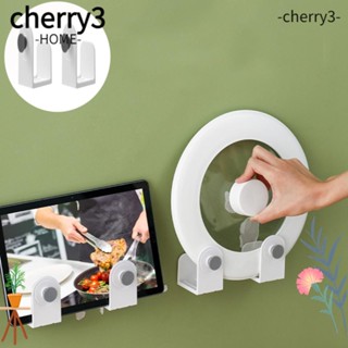 Cherry3 ชั้นวางฝาหม้อ กระทะ ABS ติดตั้งง่าย ทนทาน 2 ชิ้น